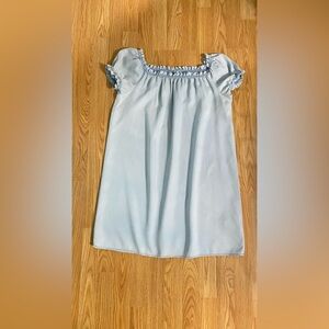 Sz M Feminine Pimkie Powder Blue Ruffled Cottagecore Slip Dress